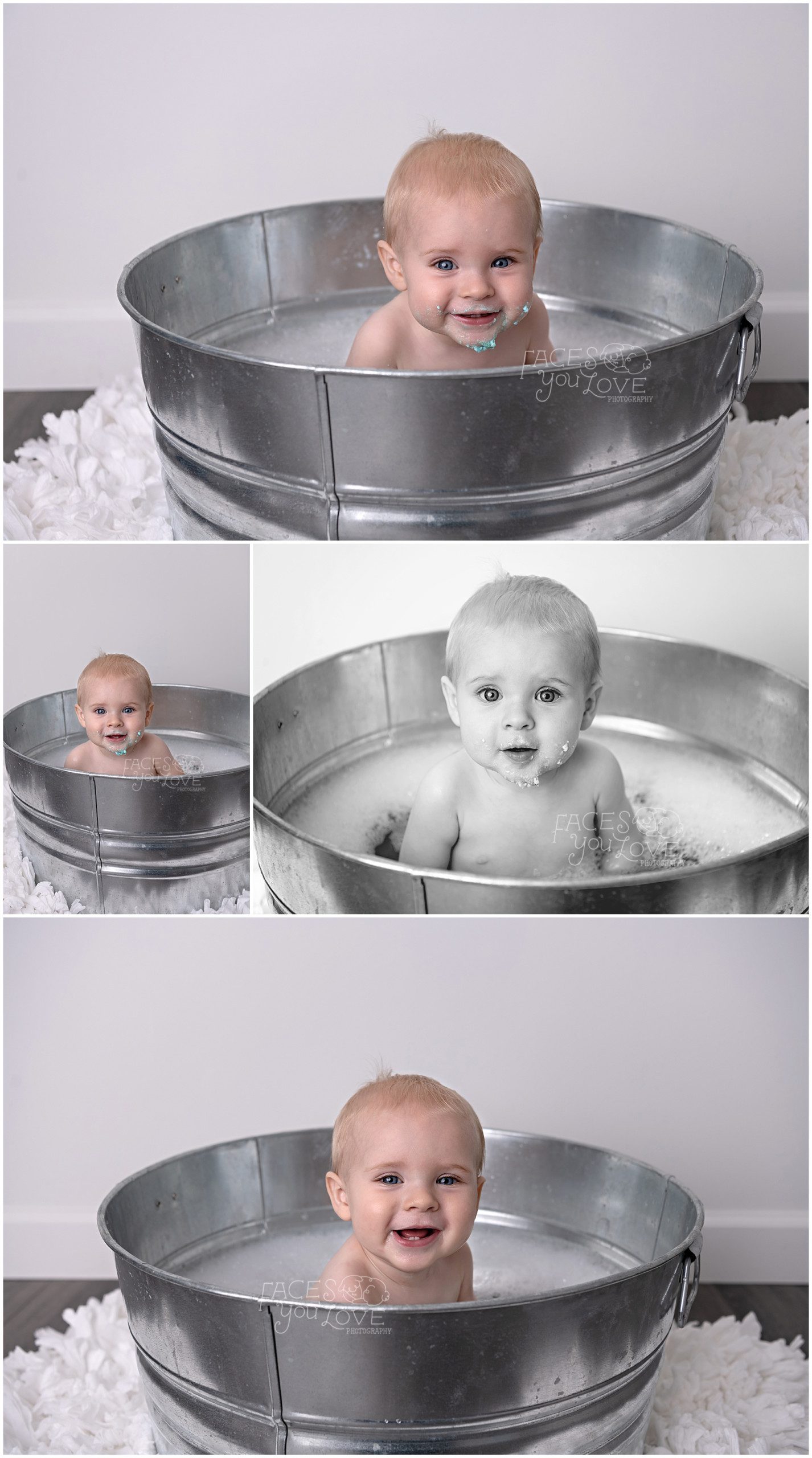 bubble bath pictures, baby bubble bath, splash session, splash photos, Kansas City baby photographer, Kansas City photography studio